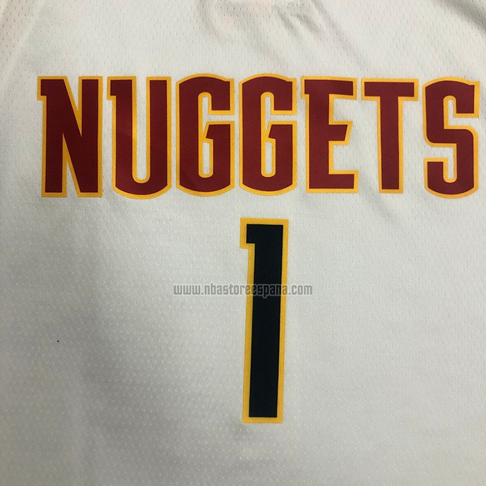 Camiseta Denver Nuggets Michael Porter Jr. NO 1 Association Blanco